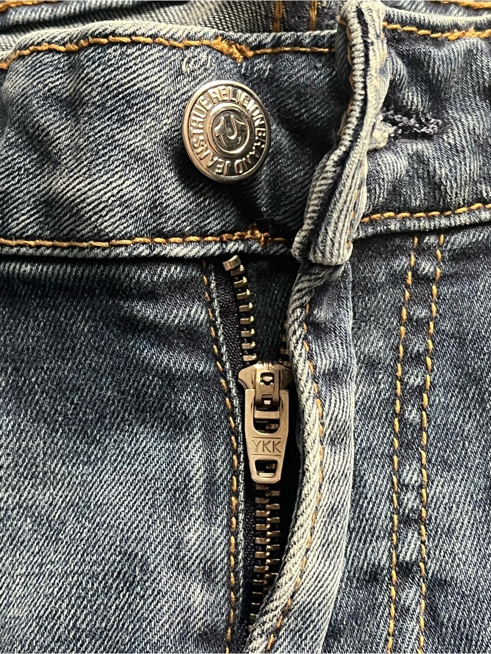 True Religion Becca Mid-Rise Blue Women's 28” Waist 28” Inseam Bootcut Jeans EUC - Picture 11 of 12
